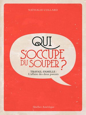 cover image of Qui s'occupe du souper ?